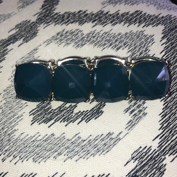 Blue Bracelet with Silver Hardware - Picture 2 of 4